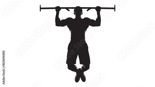 silhouette of a man lifting weights