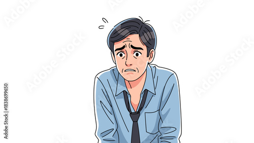 Young Man in Casual Attire Expressing Uncertainty and Confusion