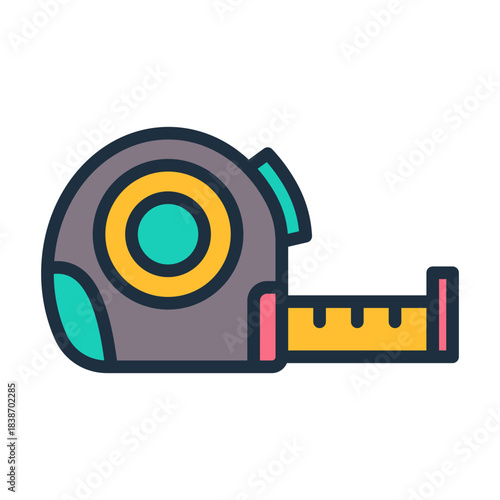 Measuring Tape Icon - Lineal Color