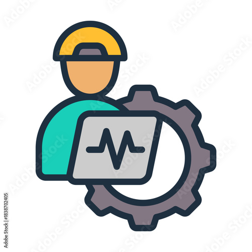 Engineer Icon - Lineal Color