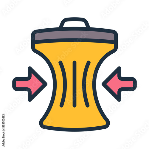 Waste Reduction Icon - Lineal Color