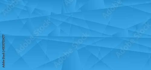 Tableau sur toile Dark Blue Intense Polygonal Abstract Geometric Background