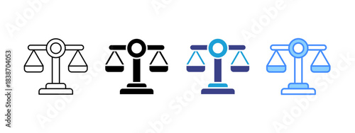 Integrity icon set multiple style collection