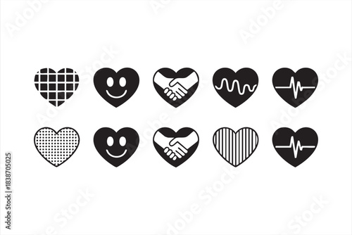 Emotional Heart Vector Pack for Branding, Communication Apps, and Creative Interfaces