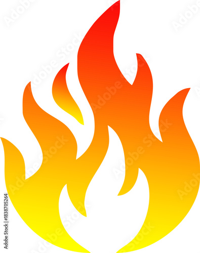 Set of fire flame vector icons. Collection of fire and flame icons. Bonfire icons, flaming elements.