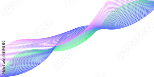 Abstract blue wave pattern design with fluid lines and light motion texture for a digital art wallpaper