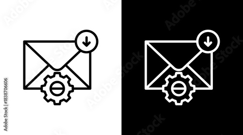 Email Setup With Icon Set Design