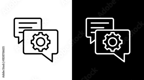 Communication Tools With Icon Set Design