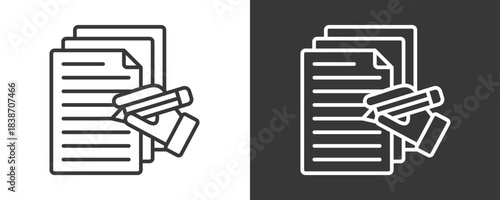 Covenant Icon Set Vector Collection Isolated In Black And White