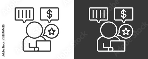 Endorsement Icon Set Vector Collection Isolated In Black And White