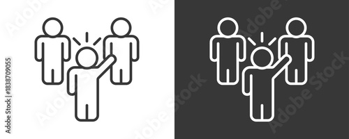 Leadership Icon Set Vector Collection Isolated In Black And White