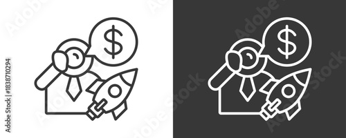 Prospect Icon Set Vector Collection Isolated In Black And White