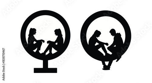 silhouette of a woman with a glass of wine