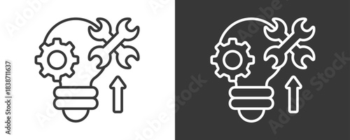 Aptitude Icon Set Vector Collection Isolated In Black And White