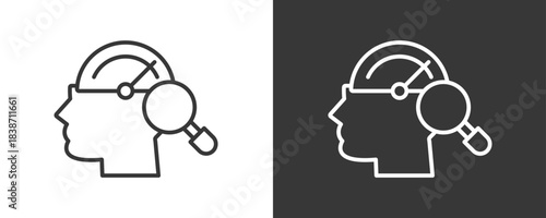 Benchmark Icon Set Vector Collection Isolated In Black And White