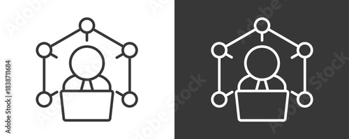 Professional Expertise Icon Set Vector Collection Isolated In Black And White
