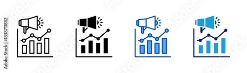 traffic marketing icon set multiple style collection