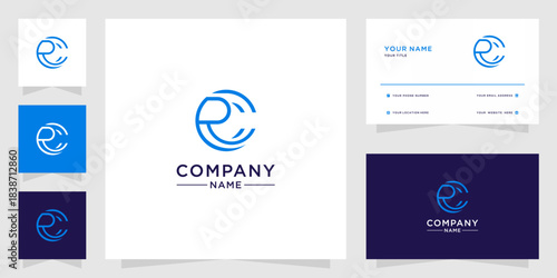 rc Lettermark Circle Logo Modern Design for Company Branding