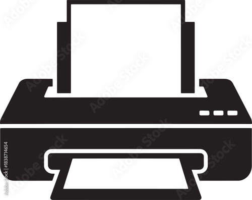 Printer machine office technology output device inkjet digital print media isolated