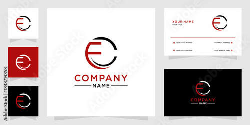fc Lettermark Circle Logo Modern Design for Company Branding