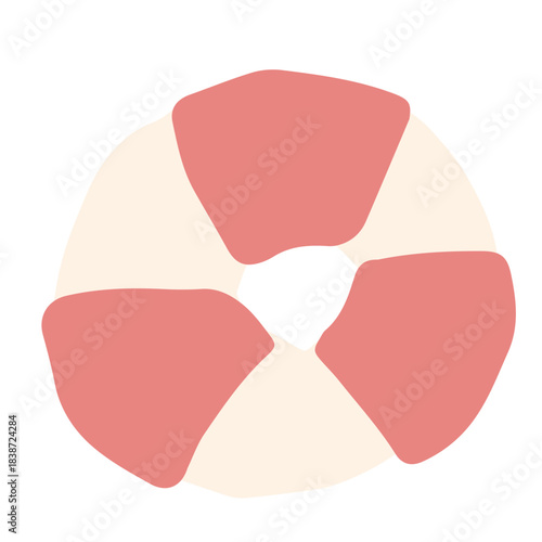 海のやさしいアイコンシリーズ｜浮き輪 / Gentle Sea Icon Series – Swim Ring