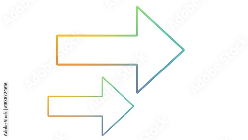 Free Download Dynamic dual gradient arrows showing forward progress and strategic direction for modern business growth concepts - GFXLoad