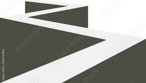 Soft Ground Pathway Illustration Element