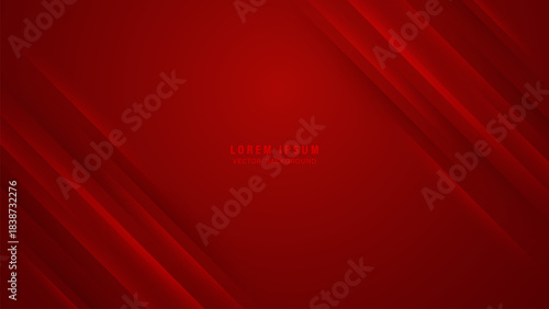 Abstract dark red geometric background with minimalist diagonal stripes and shadow Layers