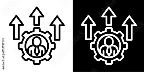 Personal Development  Icon Set White Style Collection