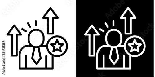 Motivation  Icon Set White Style Collection