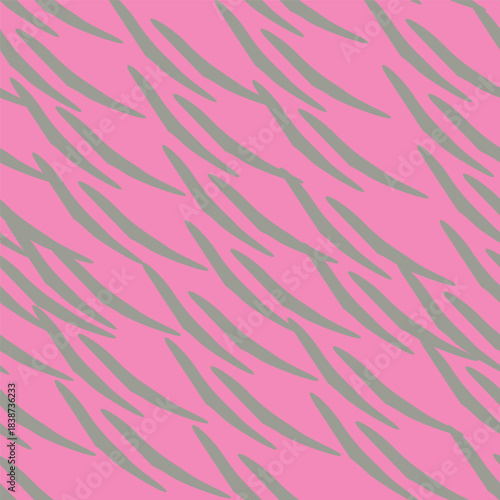 seamless pattern with pink feathers