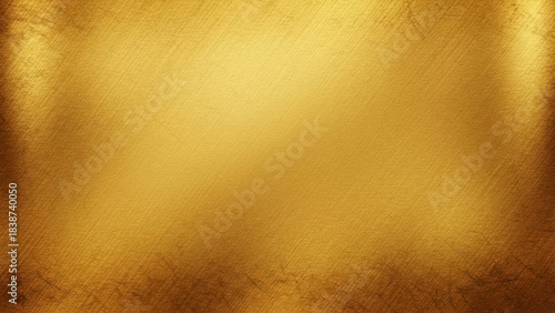 A luminous, richly textured metallic gold background with a subtle, distressed brushed finish and soft corner vignetting