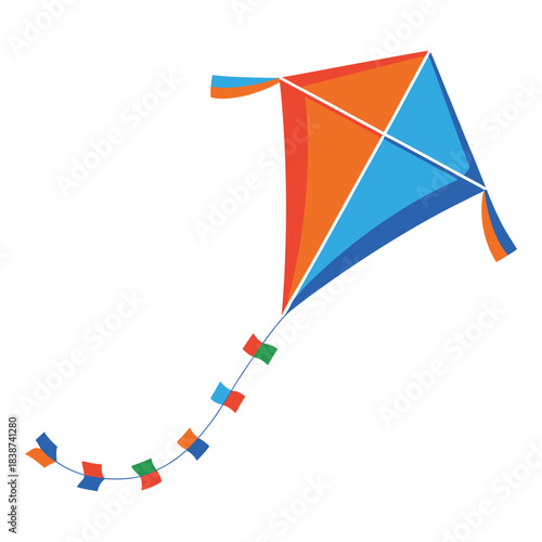 flying kite in the sky