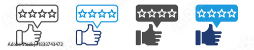 rating icon set multiple style