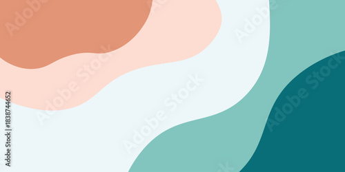 Modern colorful abstract background with dynamic wavy shapes, Minimal wavy background. Vector illustration