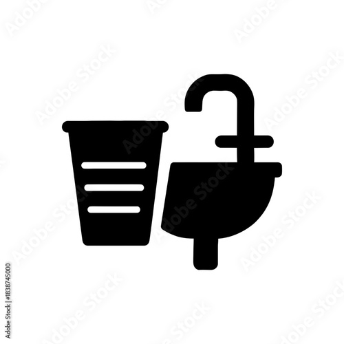 Wash Basin Cup Faucet Icon