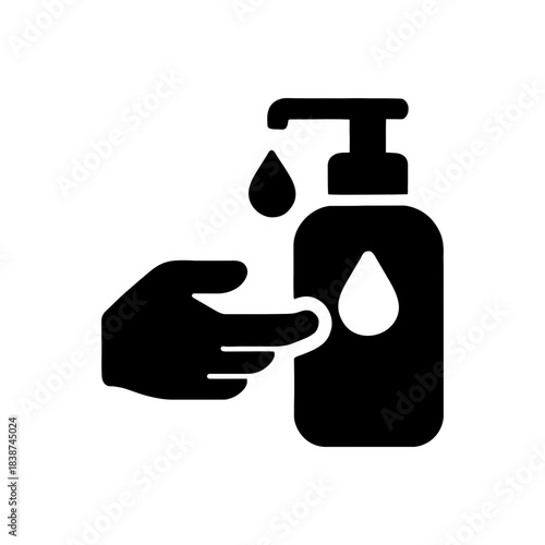 Hand Sanitizer Pump Bottle Icon