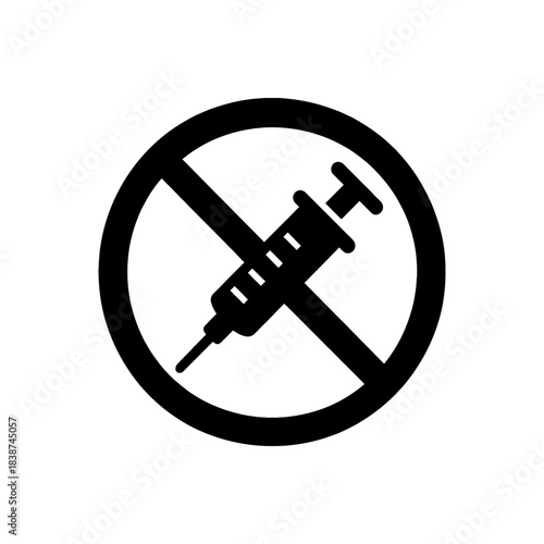 No Drug Injection Allowed Icon