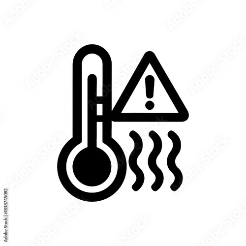 Hot Water Temperature Warning Icon