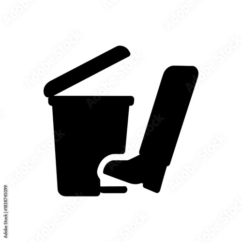 Sanitary Pedal Bin Facility Icon