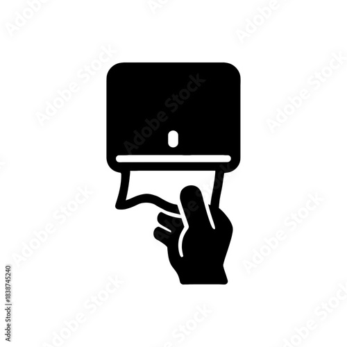 Paper Towel Dispenser Hand Icon