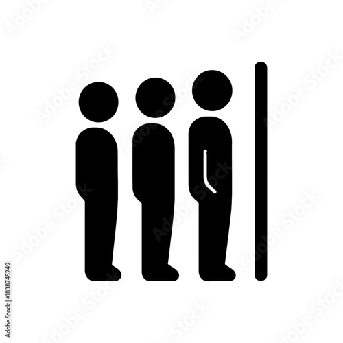 Restroom Queue Waiting Line Icon