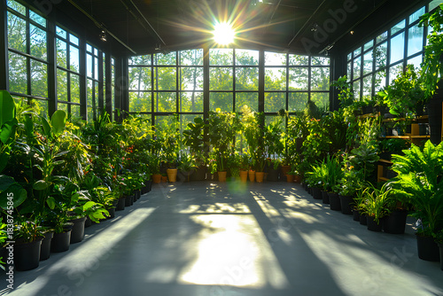 greenhouse with plants