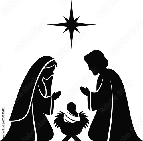 Ultimate Christmas Mega Vector Bundle, Nativity, Santa, Lights, Ornaments, Bells, Gingerbread, and Candle Line Art Graphics Collection.