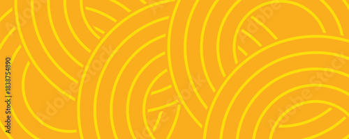 Pasta background, spaghetti abstract geometric pattern. Macaroni yellow poster. Wavy abstract pattern.