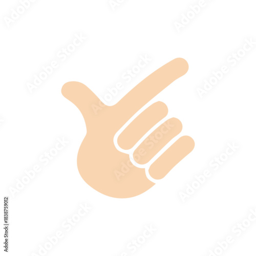 Fingers pointing to the left