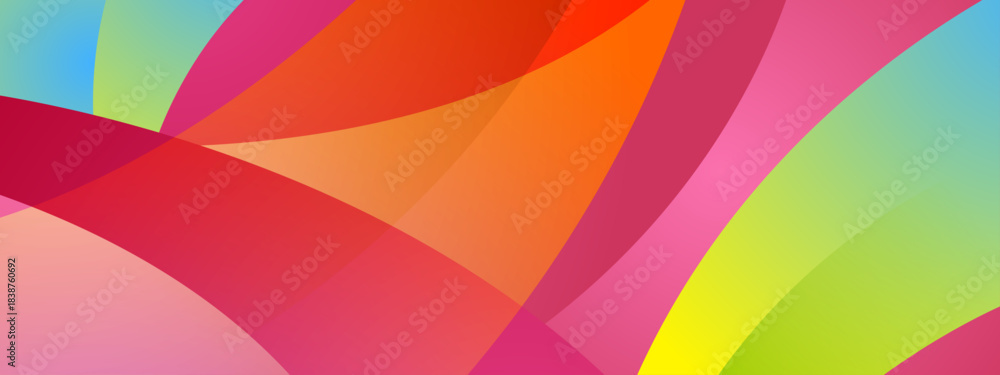 Obraz premium Creative Line Wave Background with Vibrant Gradient