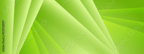 abstract background with layered green gradient diagonal panels