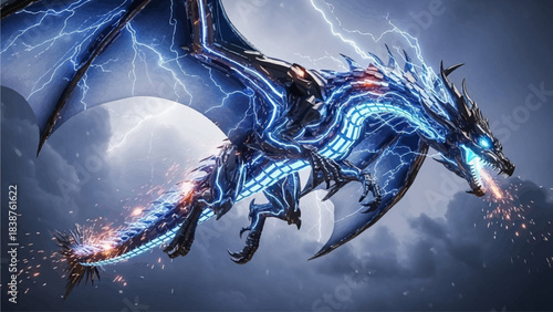 abstract blue background with space for text