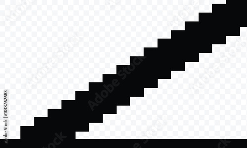 Background staircase or steps. Ladder, symbol of rise, upward movement or advancement in work. Steps denoting development, knowledge and skills or improvement. Vector illustration. EPS 10 .
